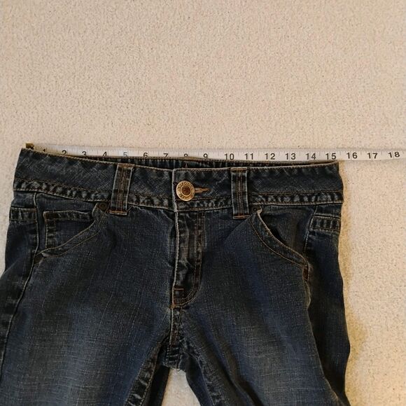 Y2K Arizona Low-rise Bootcut Denim Jeans Hip-huggers City Western Size 9 - Picture 8 of 13